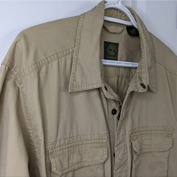 TIMBERLAND cotton Utility barn jacket beige Large @P - Picture 4 of 12